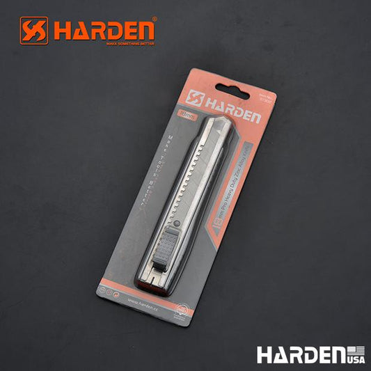 Estilete Profissional HARDEN 18 mm (3/4”) em Liga de Zinco Reforçada