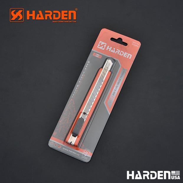 Estilete 9 mm HARDEN com Corpo em ABS Reforçado e Guia Metálica – Alta Precisão e Durabilidade