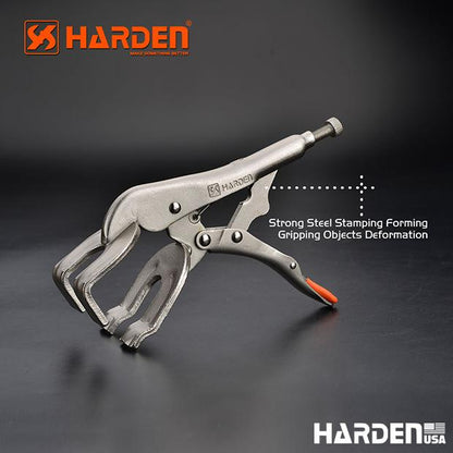 Alicate de Pressão para Solda HARDEN 225 mm (9”) Tipo Grampo em Aço Niquelado