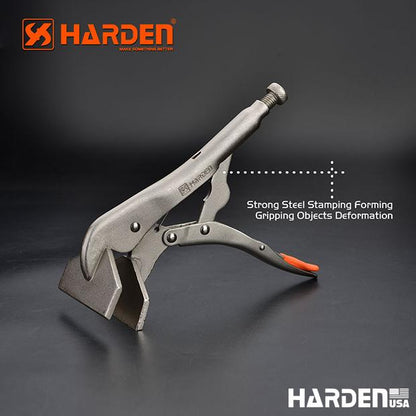 Grampo de Chapas 10" Harden – Aço Reforçado com Acabamento Niquelado