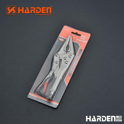 Alicate de Pressão Bico Longo HARDEN 225 mm (9”) em Aço Niquelado