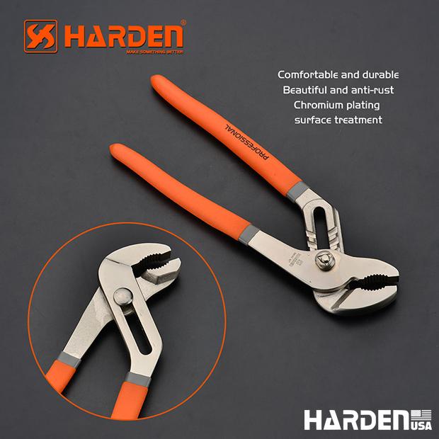 Alicate Ajustável Tipo Bomba d’Água HARDEN em Aço Carbono Forjado 254 mm (10”) e 305 mm (12”)