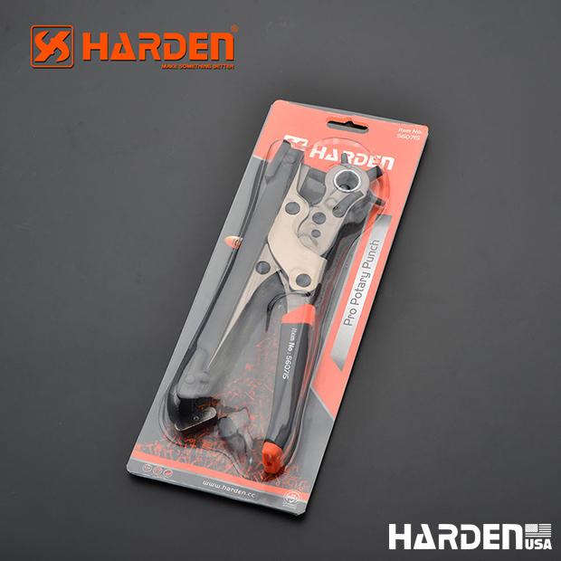 Alicate Vazador Rotativo 250 mm Harden – Aço Carbono Temperado com Múltiplos Furos para Couro, Lonas e Tecidos