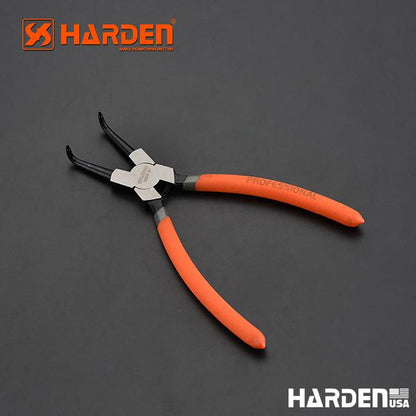 Alicate de Anel Interno Curvo HARDEN – Aço Carbono Temperado para Manutenção Profissional