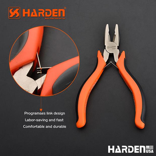 Alicate Universal Mini 114 mm (4,5”) em Aço Carbono HARDEN com Cabo Ergonômico