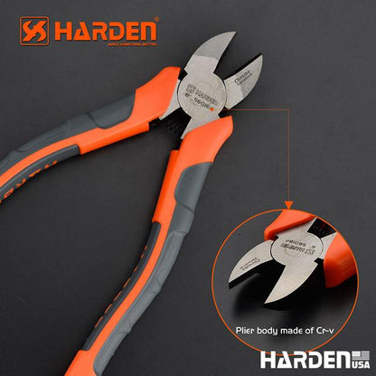 Alicate de Corte Diagonal HARDEN Industry Line 160 mm (6”) em Aço Cromo-Vanádio (CR-V)