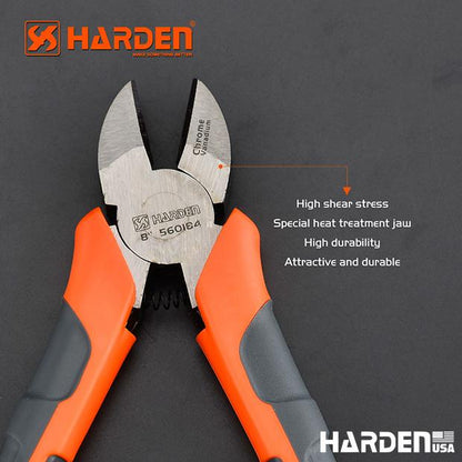 Alicate de Corte Diagonal HARDEN Industry Line 160 mm (6”) em Aço Cromo-Vanádio (CR-V)