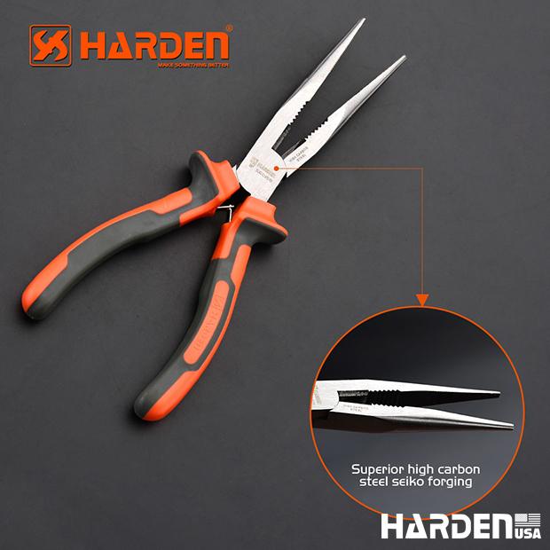 Alicate Bico Longo 6" (150mm) e 8" (200mm) HARDEN – Precisão, Resistência e Conforto no Manuseio