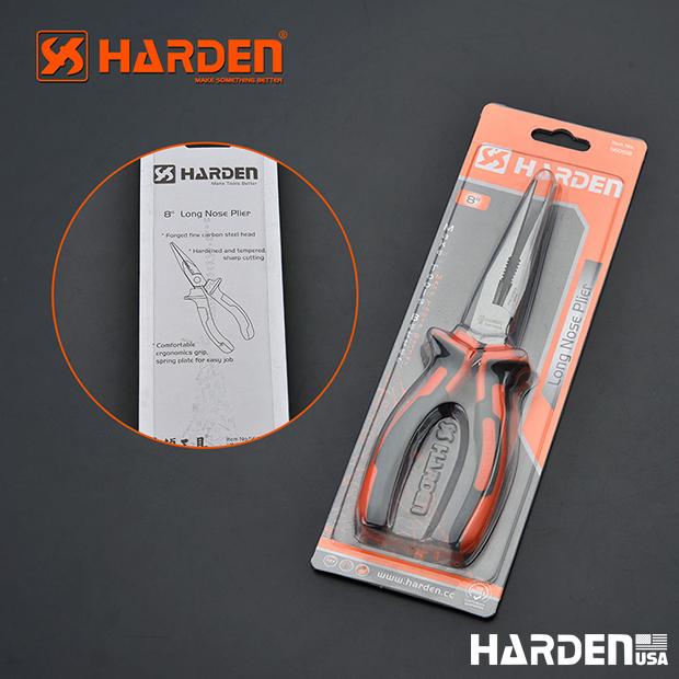 Alicate Bico Longo 6" (150mm) e 8" (200mm) HARDEN – Precisão, Resistência e Conforto no Manuseio
