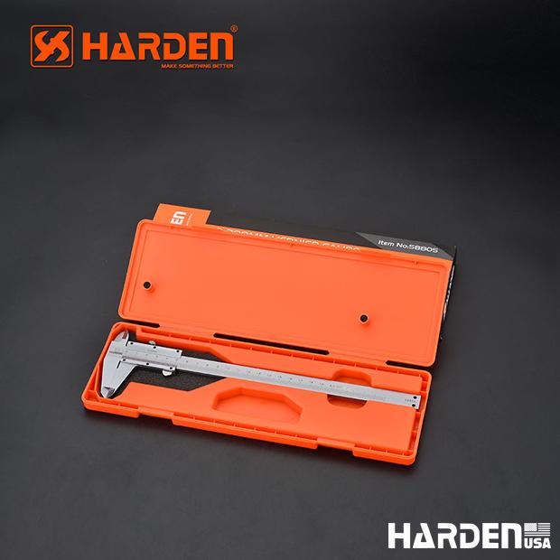 Paquímetro Harden 150 mm (6") e 200 mm (8") – Corpo em Aço com Escala Gravada a Laser