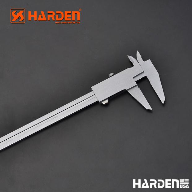 Paquímetro Harden 150 mm (6") e 200 mm (8") – Corpo em Aço com Escala Gravada a Laser