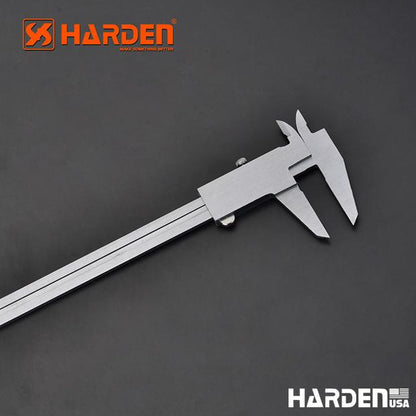 Paquímetro Harden 150 mm (6") e 200 mm (8") – Corpo em Aço com Escala Gravada a Laser