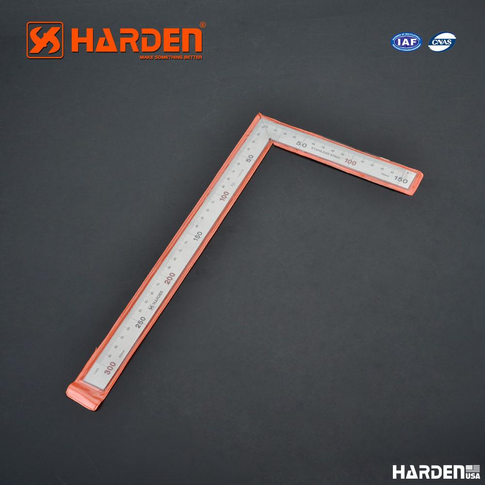 Esquadro Profissional em Aço Inoxidável HARDEN 150 x 300 mm e 250 x 500 mm com Escala Métrica