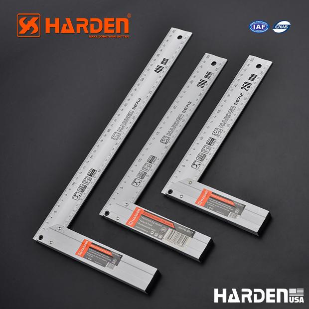 Esquadro de Alumínio Harden com Escala Gravada de Alta Precisão