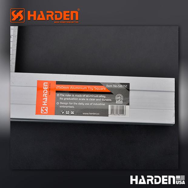 Esquadro de Alumínio Harden com Escala Gravada de Alta Precisão