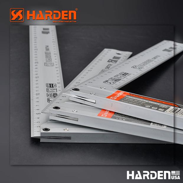 Esquadro de Alumínio Harden com Escala Gravada de Alta Precisão