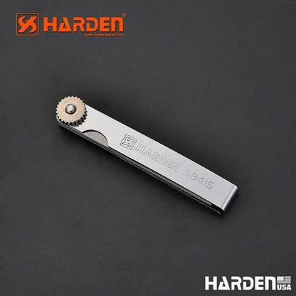 Medidor de Folgas Harden 15 Peças – Lâminas 65Mn Polidas para Medição de Precisão