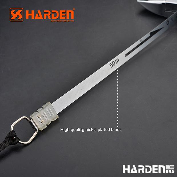 Trena de Aço HARDEN Profissional 12,5 mm – 50 m e 100 m com Caixa Metálica Reforçada