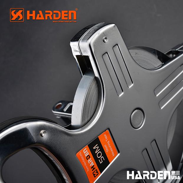 Trena de Aço HARDEN Profissional 12,5 mm – 50 m e 100 m com Caixa Metálica Reforçada