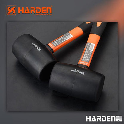 Martelo de Borracha HARDEN - Cabo de Fibra de Vidro Antideslizante para Construção