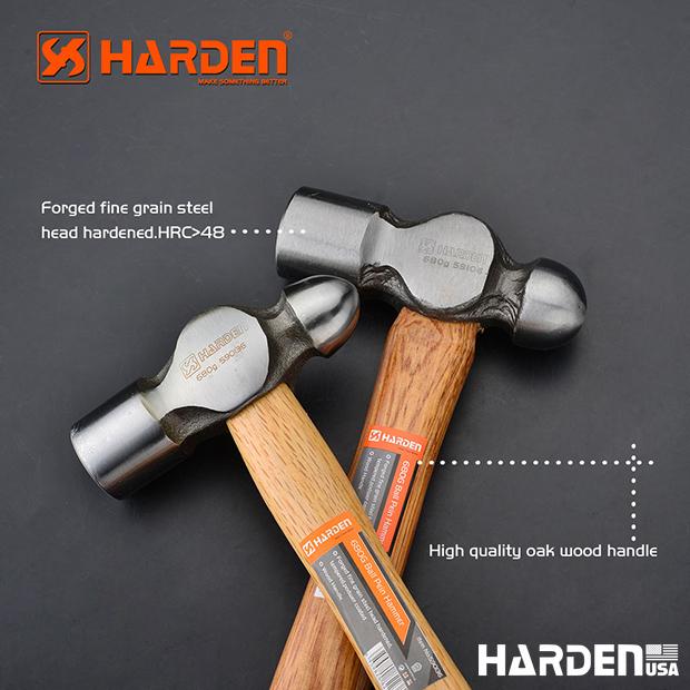 Martelo Pena HARDEN com Cabo de Madeira de Carvalho – Alto Desempenho e Resistência para Uso Profissional