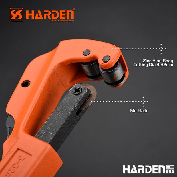 Cortador de Tubos 3–32 mm Harden – Corpo em Liga de Alumínio e Lâmina HSS