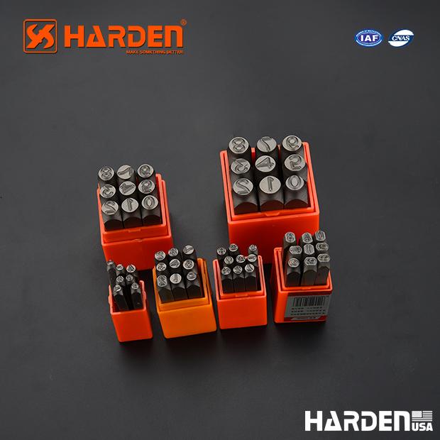HARDEN Conjunto de Punções Numéricos em Aço CrV – Marcação Permanente em Metal e Madeira