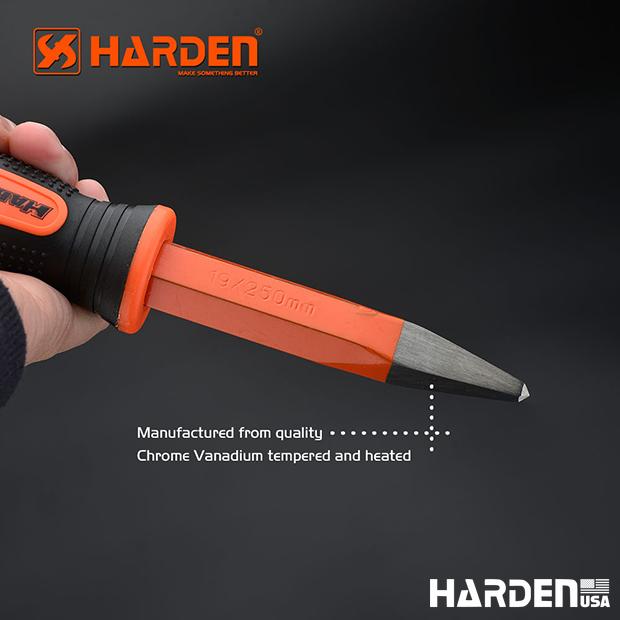 Talhadeira Pontiaguda 19×250 mm HARDEN com Cabo TPR – Alta Resistência para Construção