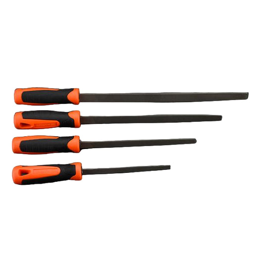 Lima Triangular HALF-SMOOTH HARDEN com Cabo Soft – Acabamento Preciso em Madeira e Plásticos (Linha Completa 6" a 12")