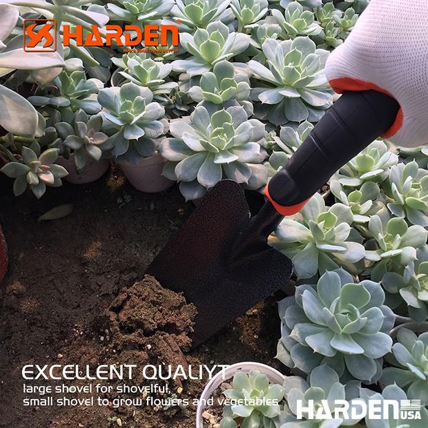 Pá de Jardim HARDEN em Aço Carbono – Cabo Ergonômico TPR 350 mm