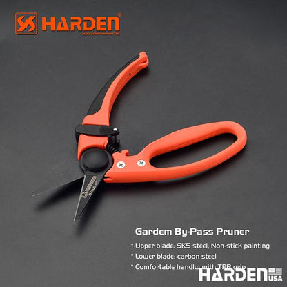 Tesoura de Jardim HARDEN – Corte Preciso em SK5 para Uso Profissional e Hobistas