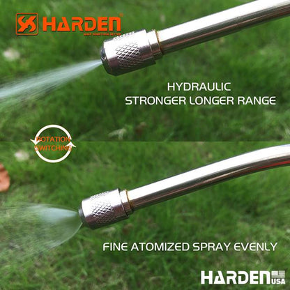 Pulverizador de Pressão 5L HARDEN, Pulverização Precisa com Válvula de Metal