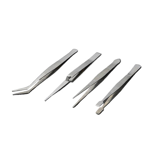 Jogo de Pinças em Aço Inoxidável HARDEN 4 Peças Antimagnéticas