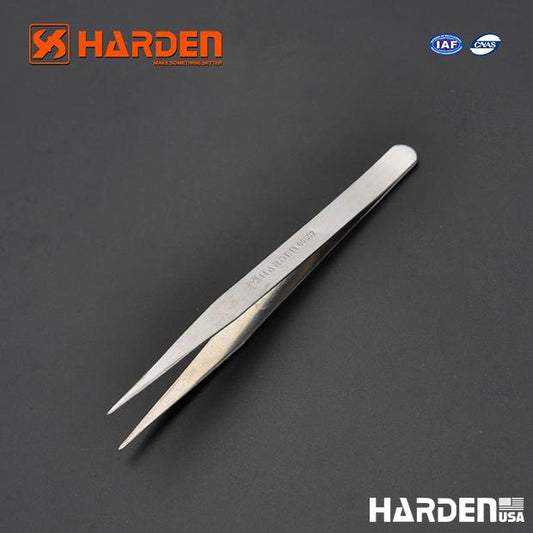 Pinça de Aço Inoxidável HARDEN – Alta Precisão para Trabalhos Técnicos e Manuais