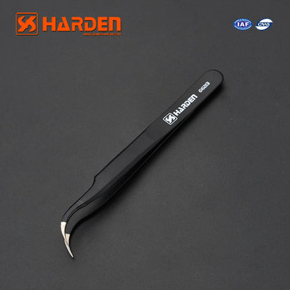 Pinça Antiestática HARDEN em Aço Inoxidável para Eletrônica e Manutenção de Precisão