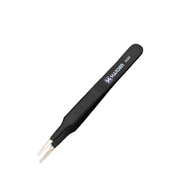 Pinça Antiestática HARDEN em Aço Inoxidável para Eletrônica e Manutenção de Precisão