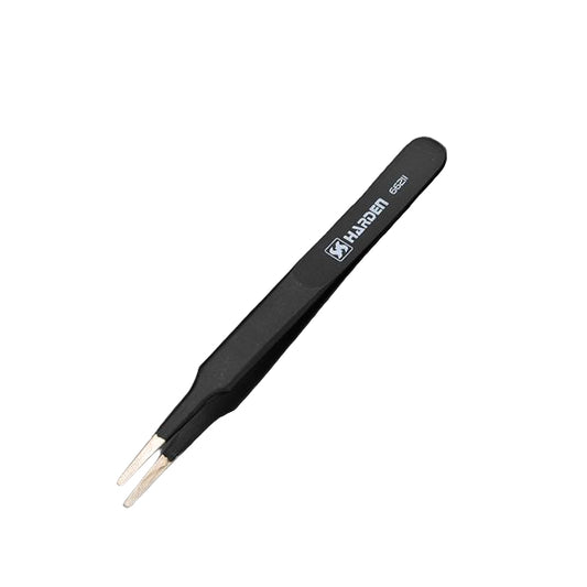 Pinça Antiestática HARDEN em Aço Inoxidável para Eletrônica e Manutenção de Precisão