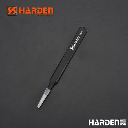 Pinça Antiestática HARDEN em Aço Inoxidável para Eletrônica e Manutenção de Precisão