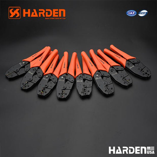 Alicate Crimpador com Catraca 215 mm HARDEN – Alta Precisão para Terminais e Conectores Elétricos