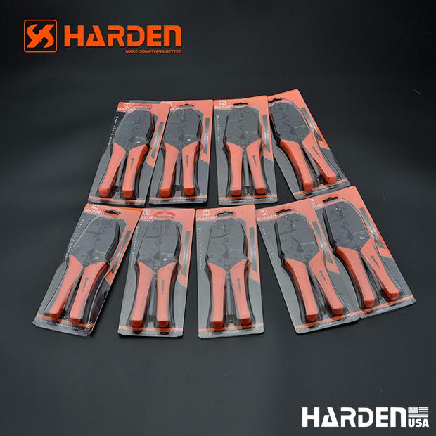 Alicate Crimpador com Catraca 215 mm HARDEN – Alta Precisão para Terminais e Conectores Elétricos
