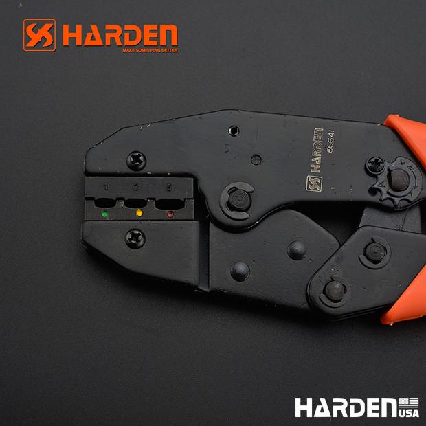 Alicate Crimpador com Catraca 215 mm HARDEN – Alta Precisão para Terminais e Conectores Elétricos