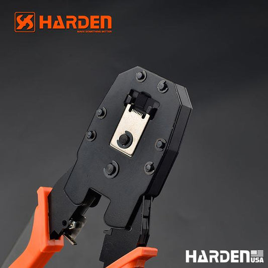 Alicate Crimpador Modular 190 mm HARDEN – Para Conectores RJ45 (8P), RJ12 (6P) e RJ11 (4P)