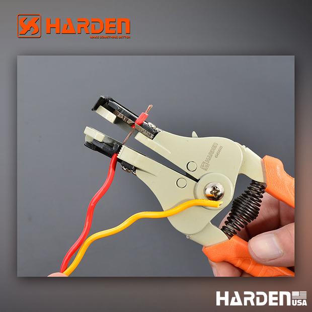 Alicate Decapador Automático de Fios HARDEN 175 mm para Cabos até 3,2 mm