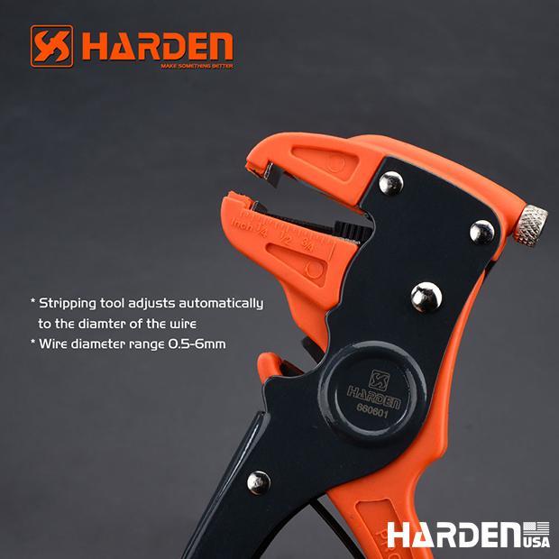 Alicate Decapador Automático 170 mm HARDEN – Para Fios de 0,5 a 6 mm (Ø)