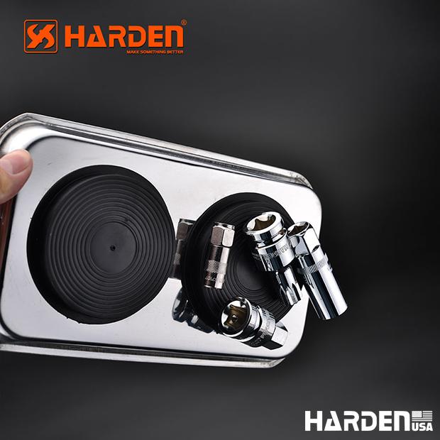 Bandeja Magnética HARDEN 225 x 138 mm em Aço Inoxidável para Parafusos e Peças