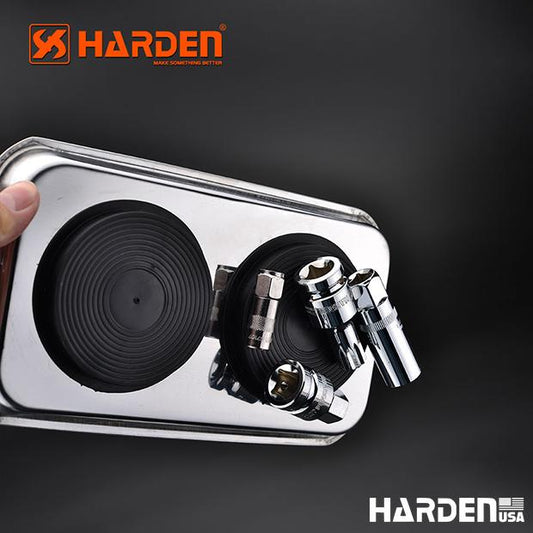 Bandeja Magnética HARDEN 225 x 138 mm em Aço Inoxidável para Parafusos e Peças