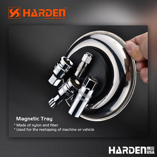 HARDEN Bandeja Magnética em Aço Inoxidável 150 mm para Organização e Manutenção