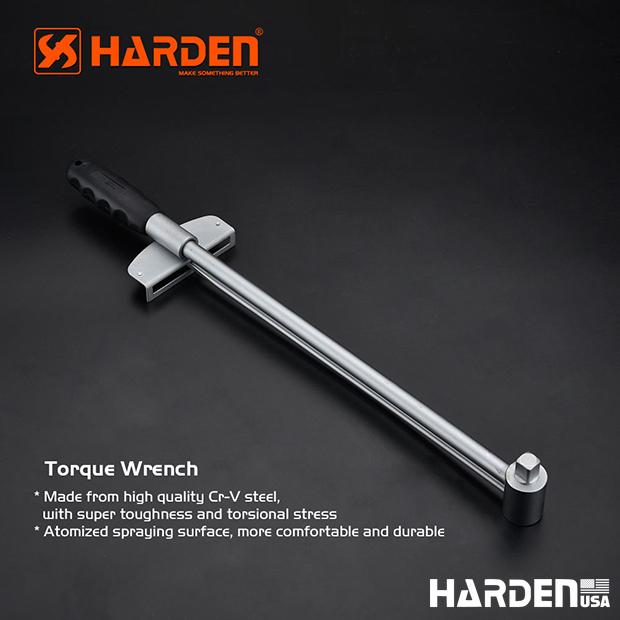 Chave de Torque HARDEN 0–300 N·m em Aço Cromo-Vanádio (Cr-V) de Alta Precisão