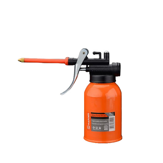 HARDEN Lubrificador Metálico 300 ml com Bico Flexível e Bomba de Latão