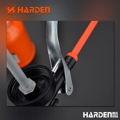 HARDEN Lubrificador Metálico 300 ml com Bico Flexível e Bomba de Latão